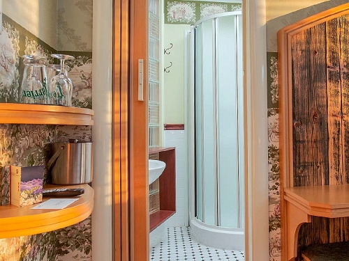 Salle de bain de la chambre La Champêtre de l'Auberge du Chemin Faisant