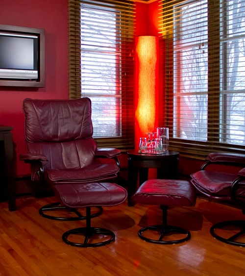 Salon de la chambre La Verrière de l'Auberge du Chemin Faisant